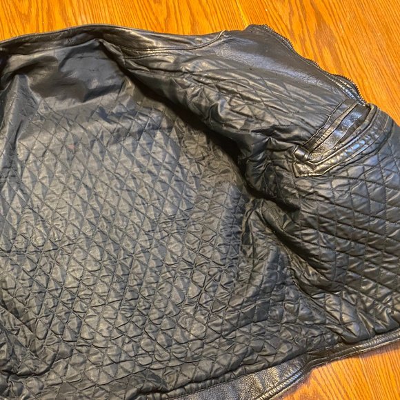 Vintage Moto Cuir Leather Jacket w/ Road Rash - Picture 10 of 14